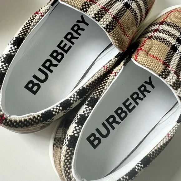 Burberry Check Latticed Cotton Espadrilles Espadrilles